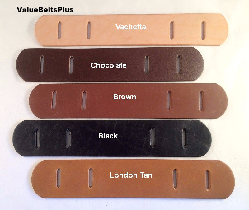ValueBeltsPlus Leather Shoulder Pads for Purses and Bag Straps - 5 Colors - 3 Sizes Vachetta / 1/2 - 5/8 in.